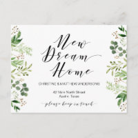 New dream home, Greenery, Moving Announcement