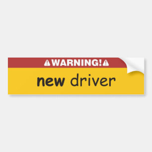 new driver bumper sticker