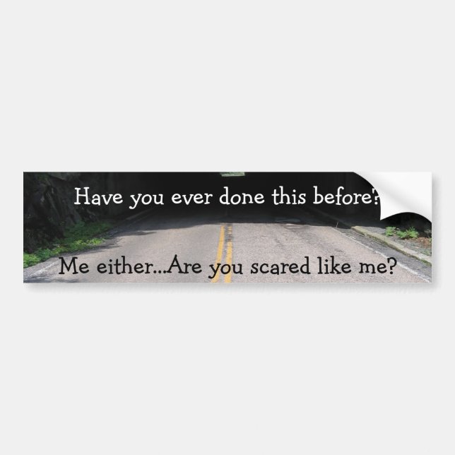 New Driver Bumper Sticker (Front)