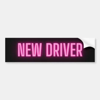 New Driver Bumper Sticker