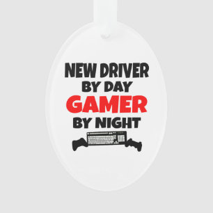 New Driver by Day Gamer by Night Ornament