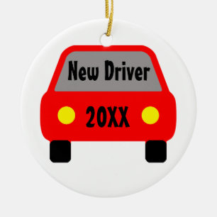 New Driver Ceramic Tree Decoration