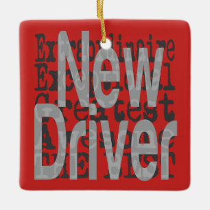 New Driver Extraordinaire Ceramic Ornament