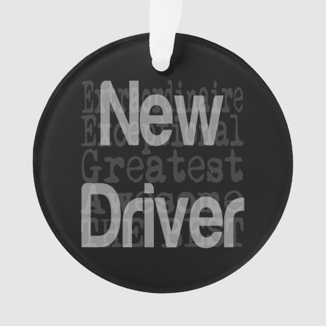 New Driver Extraordinaire Ornament (Front)