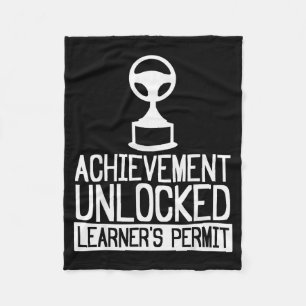New Driver Learner Permit Driving School - Driver' Fleece Blanket