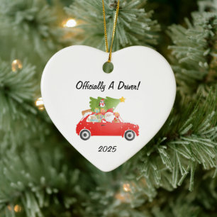 New Driver Ornament,Newly Licensed,  New Driver Ceramic Ornament
