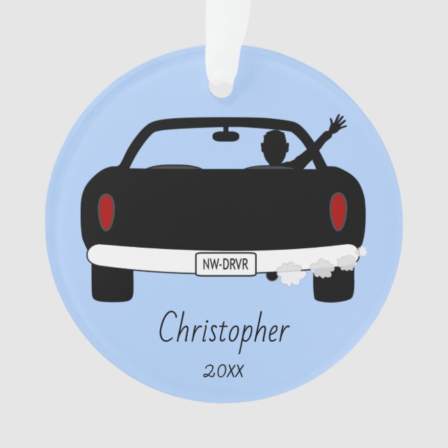 New Driver RIGHT Hand Side - Boy Ornament (Front)
