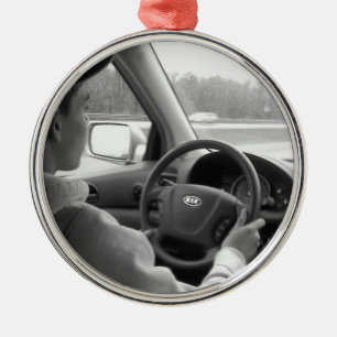 New Driver (Teenager) Metal Tree Decoration