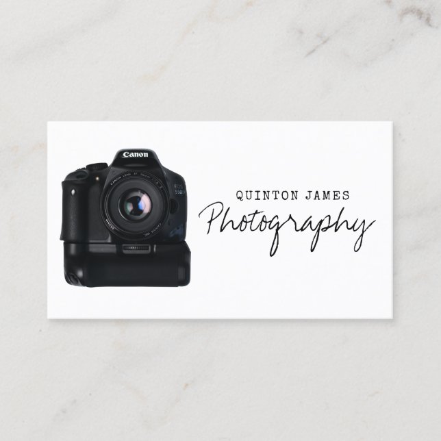 New DSLR Camera Photography Business Card (Front)