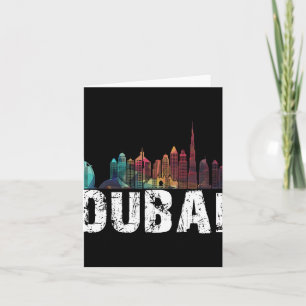 New Dubai Love Skyline Uni For Holidays In Dubai  Card