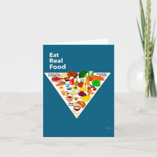 New Eat Real Food Food Pyramid Card