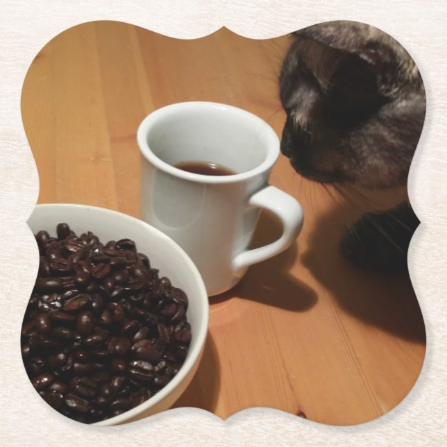 NEW Editor Cat Coaster by RoseWrites  (Front)