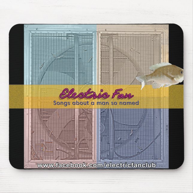 NEW! Electric Fan Mousepad with fish! (Front)