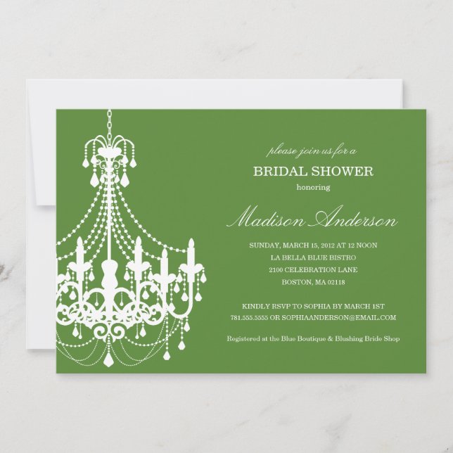 NEW ELEGANCE | BRIDAL SHOWER INVITATION (Front)