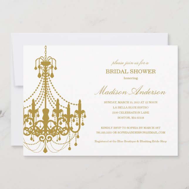NEW ELEGANCE | BRIDAL SHOWER INVITATION (Front)