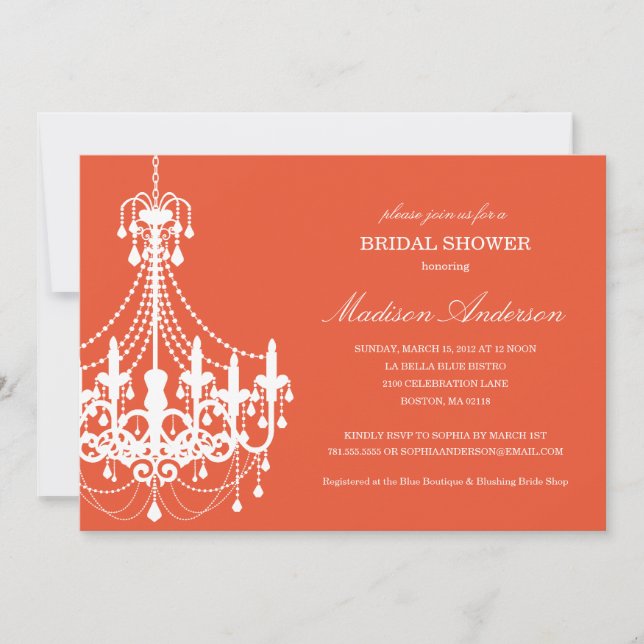 NEW ELEGANCE | BRIDAL SHOWER INVITATION (Front)