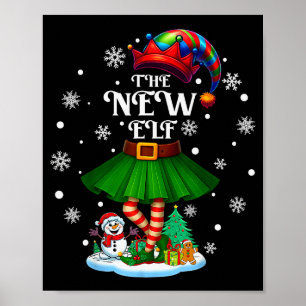 New Elf Squad Xmas Women Girls Mom Christmas Famil Poster