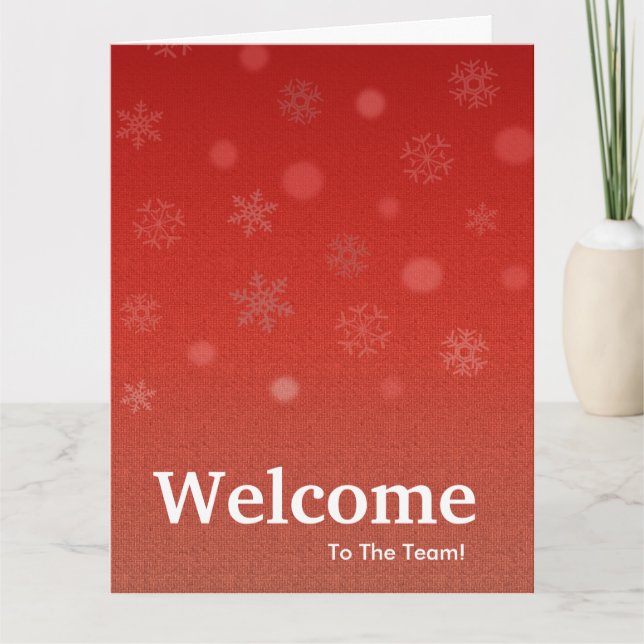 New Employee Welcome Card (Front)