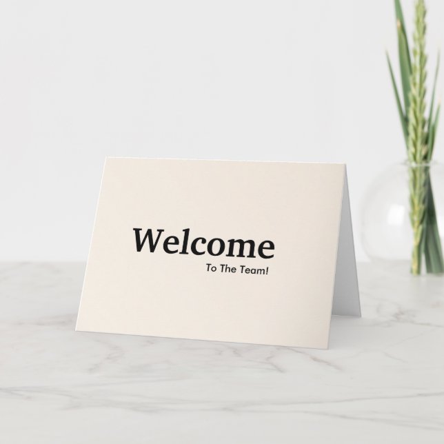 New Employee Welcome Card (Front)