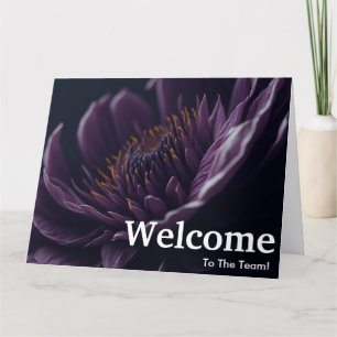 New Employee Welcome Floral Card