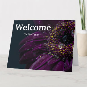 New Employee Welcome Floral Card