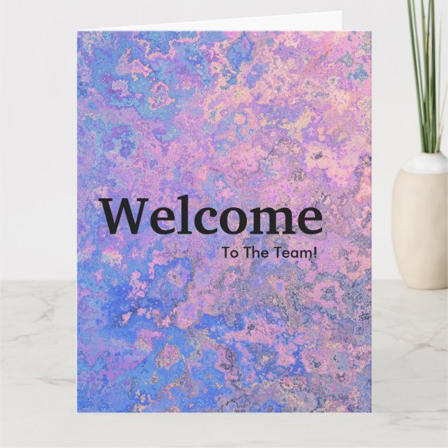 New Employee Welcome Watercolor Card (Front)