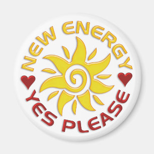 NEW ENERGY SUN MAGNET