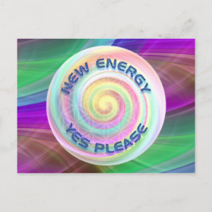 NEW ENERGY - YES PLEASE POSTCARD