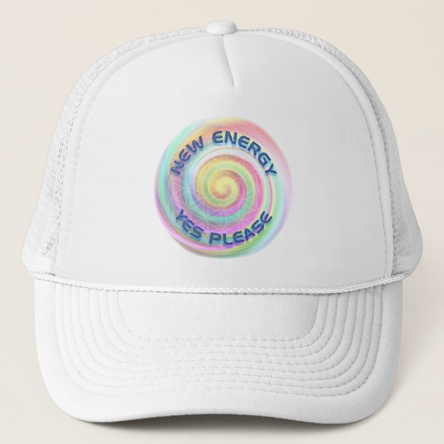 NEW ENERGY - YES PLEASE TRUCKER HAT (Front)