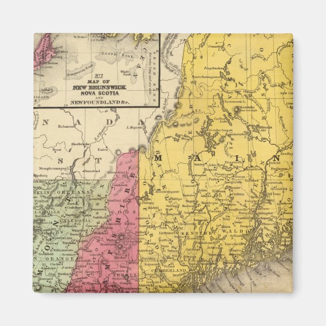 New England 3 Magnet (Front)