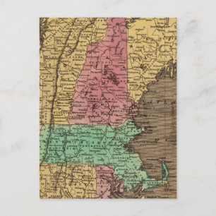 New England 4 Postcard
