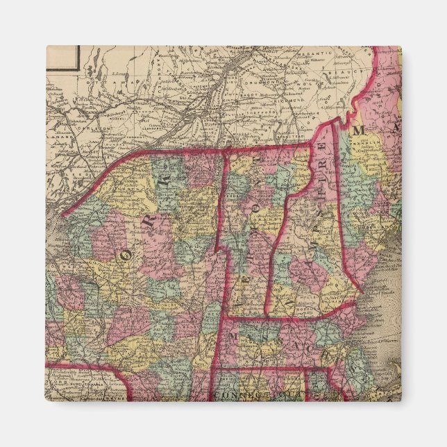 New England and New York Magnet (Front)