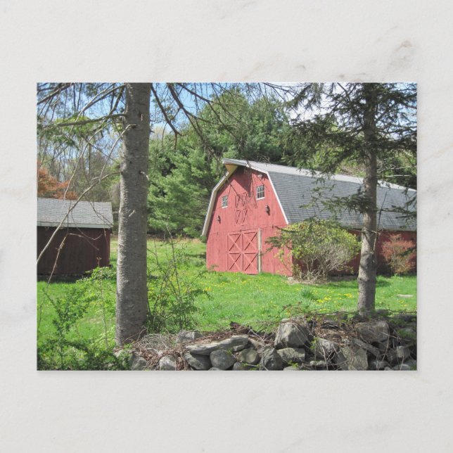 New England Barn Postcard (Front)