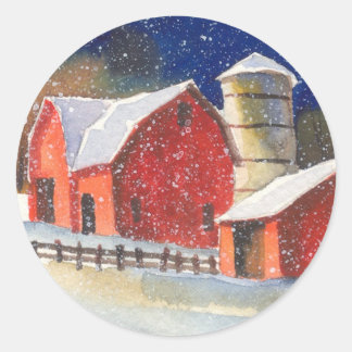 New England Barns Classic Round Sticker
