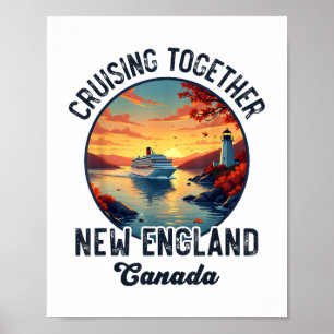 New England Canada Cruise, Cruising Together Fall Poster