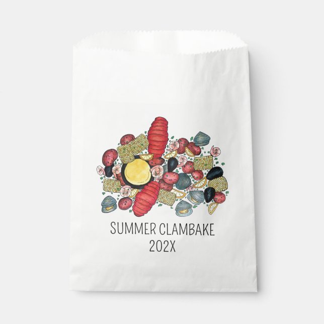 New England Clambake Lobster Boil Block Party Favour Bag (Front)