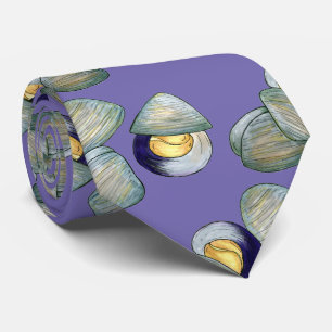 New England Clams Clambake Beach Summer Seafood Tie