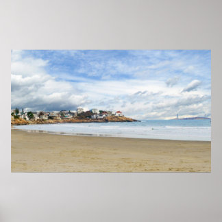 New England Coastal Scene Poster
