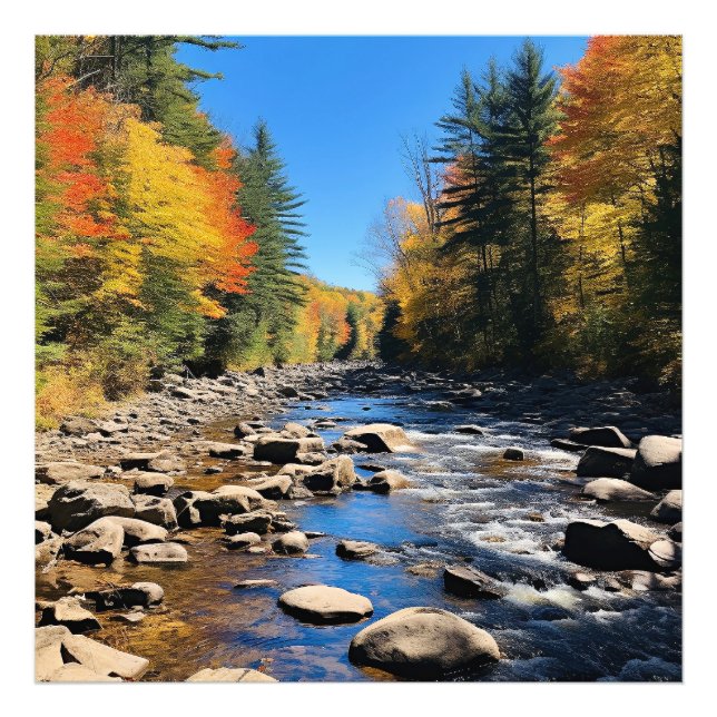 New England Colourful Landscape, autumn, Photo Print (Front)