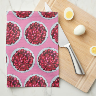 New England Cranberries Cranberry Bog Berries Tea Towel