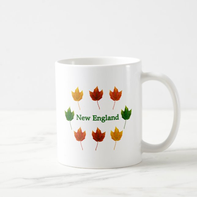 New England Fall Leaves Coffee Mug (Right)