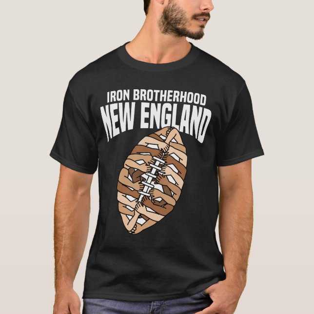 NEW ENGLAND IRON BROTHERHOOD - NEW ENGLAND FOOTBAL T-Shirt (Front)