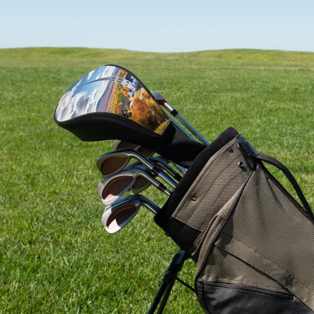 New England Landscape in Fall Golf Head Cover (In Situ)