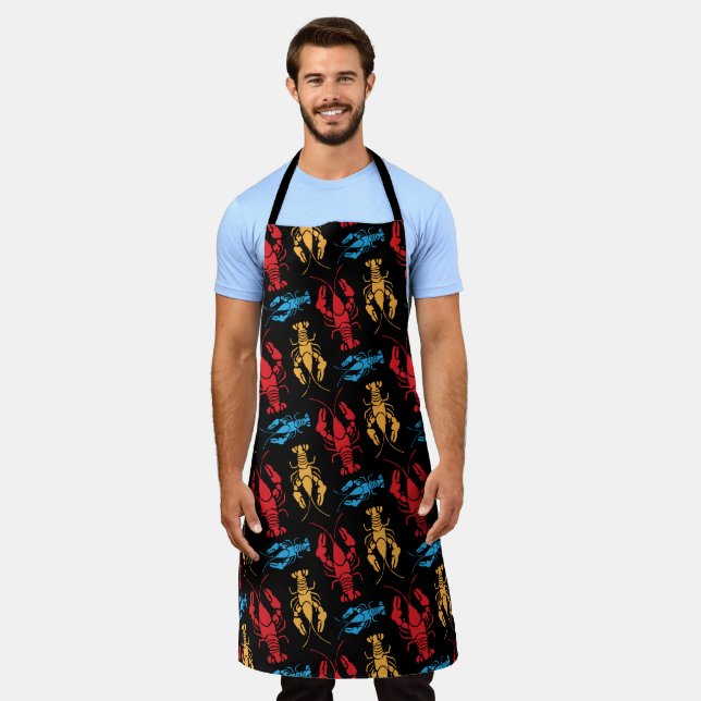 New England Lobster Bake Family Reunion Chef Apron (Worn)