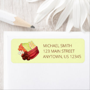 New England Meal Boiled Dinner Corned Beef Cabbage Return Address Label