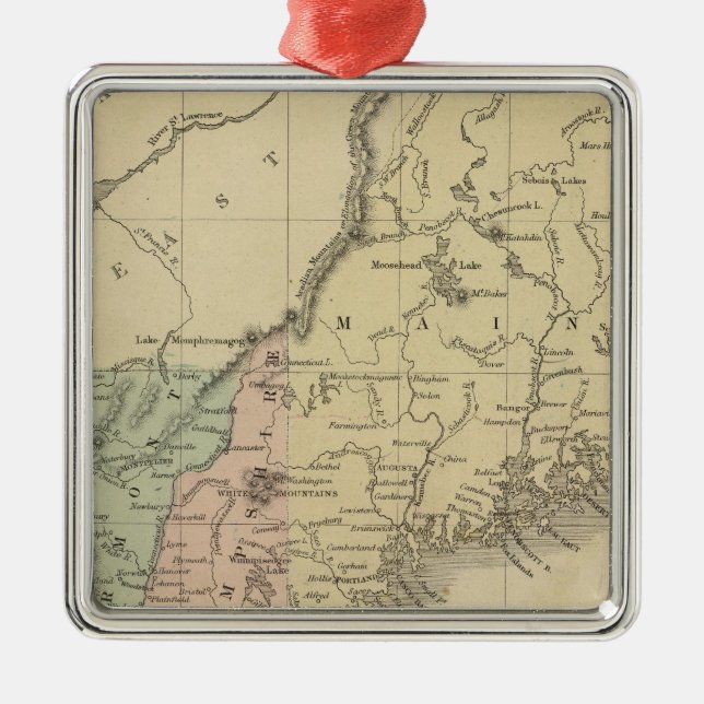 New England Metal Ornament (Front)