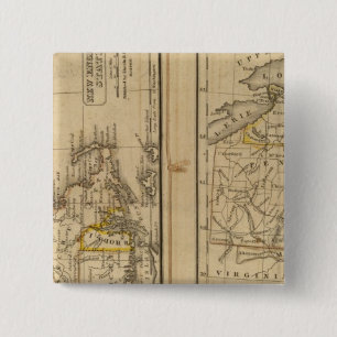 New England, Middle States 15 Cm Square Badge