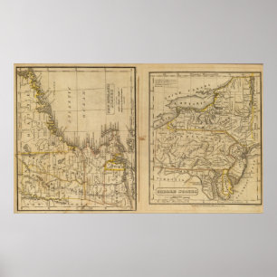 New England, Middle States Poster