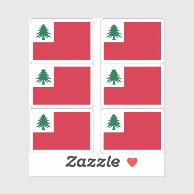 New England Pine Tree Flag Sticker Pack (Sheet)
