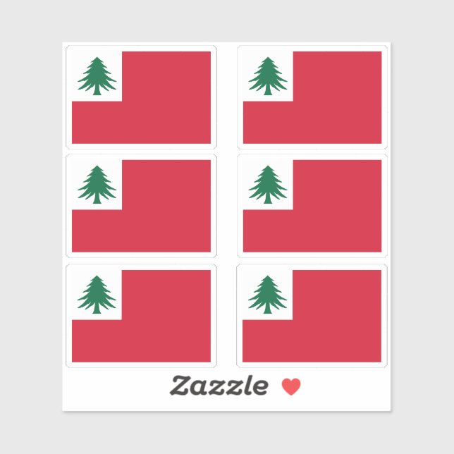 New England Pine Tree Flag Sticker Pack (Sheet)